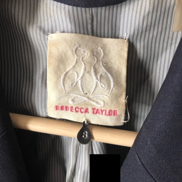 Rebecca Taylor double breasted wool blend blazer - Picture 3 of 6